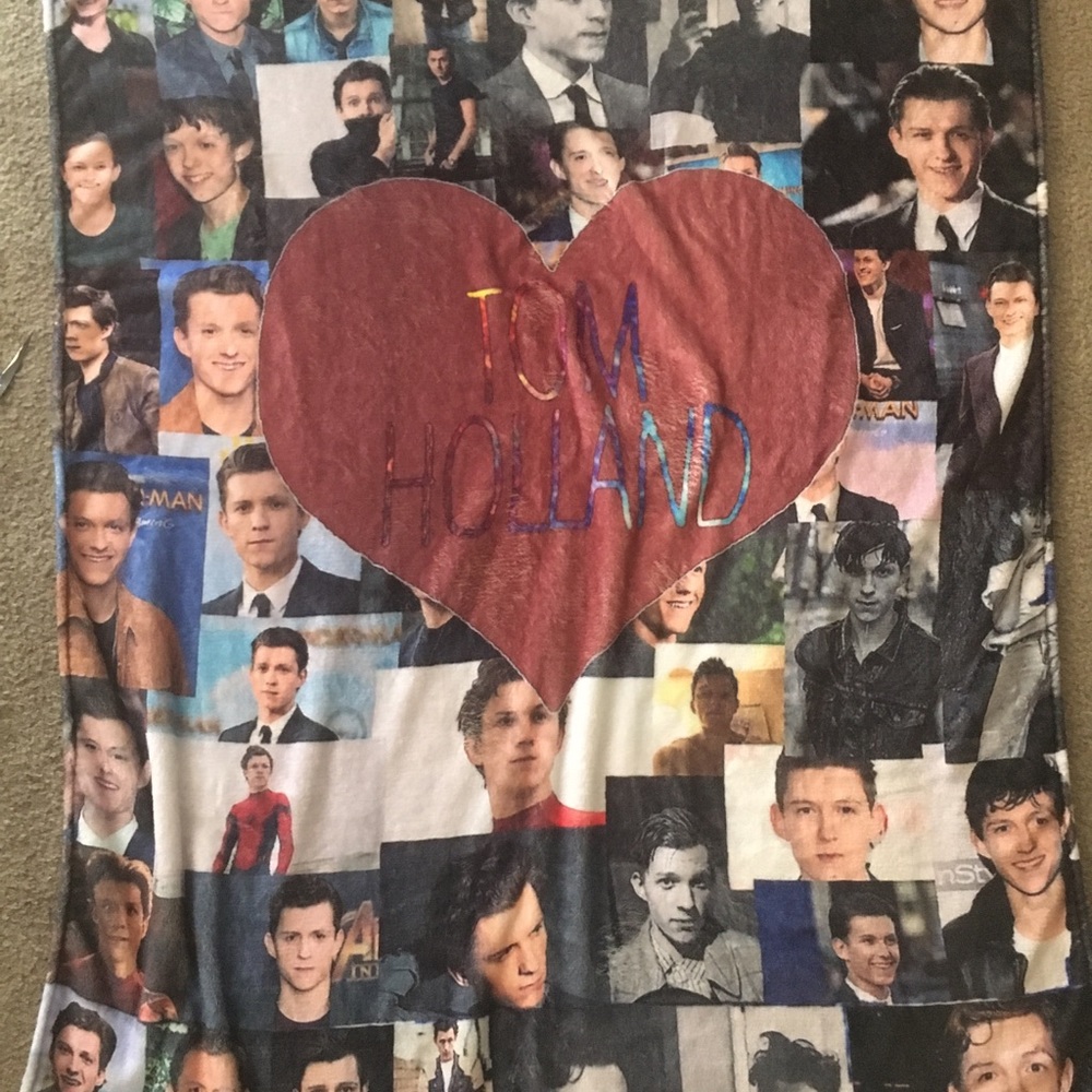 tom holland blanket. very soft